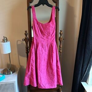 Nine West Pink Fit n Flare Dress Size 8